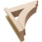 Ekena Millwork 5 1/2-in W x 20-in D x 24-in H Thorton Trad Rough Cedar Woodgrain TimberThane Outlooker, Primed Tan OUTUR055X20X24THR04RCPR - alternate 4
